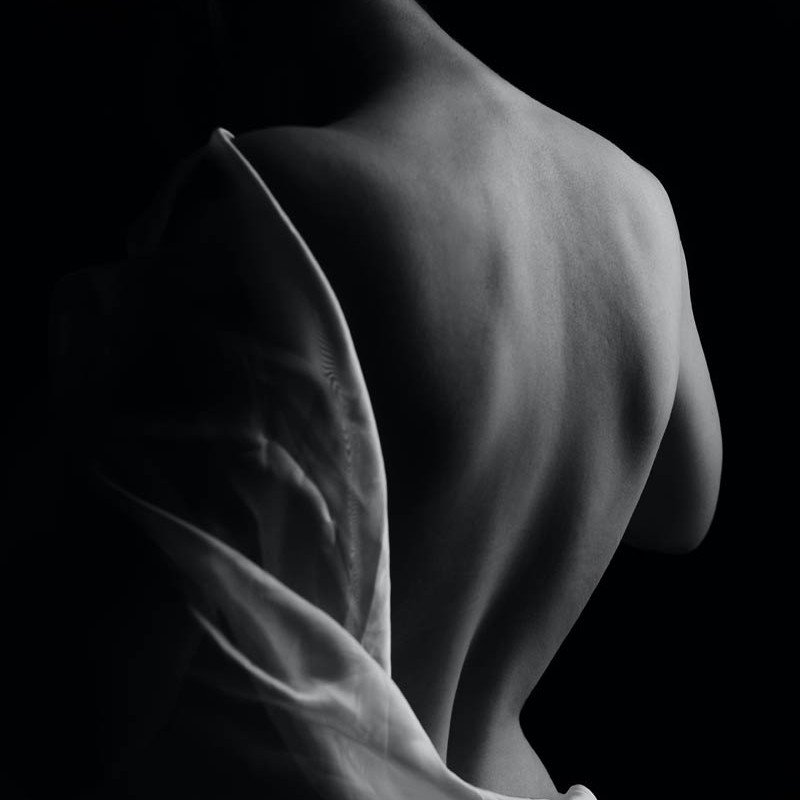 Black and white